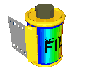 Animated GIF of a roll of film